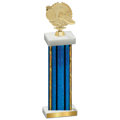 Single Blue Glacier Running Trophy