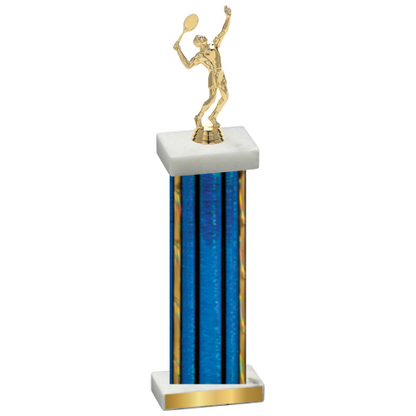 Single Blue Glacier Tennis Trophy