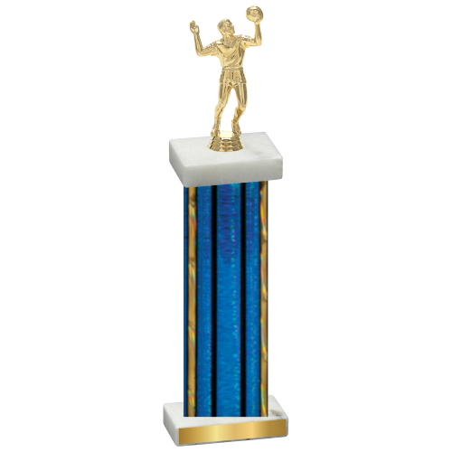 Single Blue Glacier Volleyball Trophy