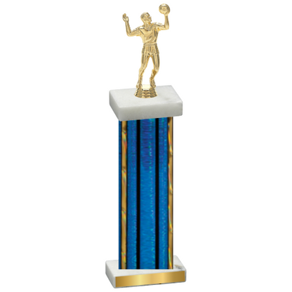 Single Blue Glacier Volleyball Trophy