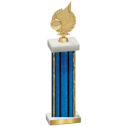 Single Blue Glacier Volleyball Trophy