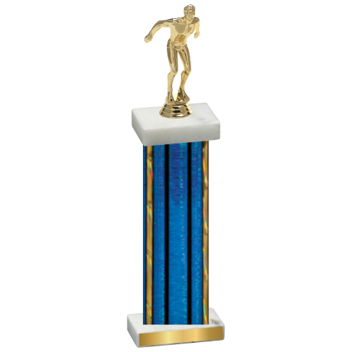 Single Blue Glacier Swimming Trophy