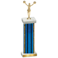 Single Blue Glacier Cheerleading Trophy