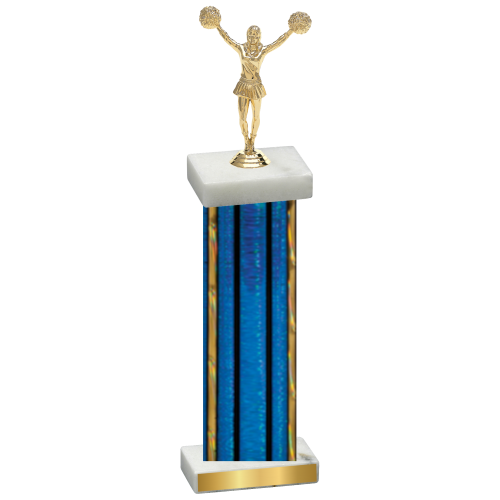 Single Blue Glacier Cheerleading Trophy