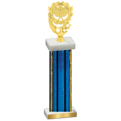 Single Blue Glacier Pickleball Trophy