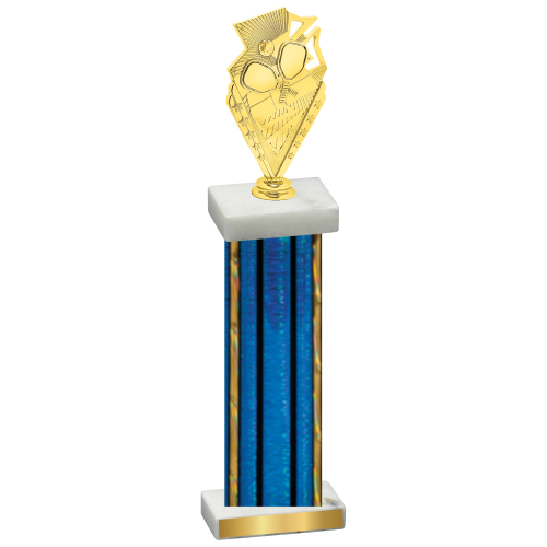 Single Blue Glacier Pickleball Trophy