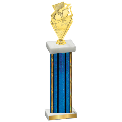 Single Blue Glacier Pickleball Trophy