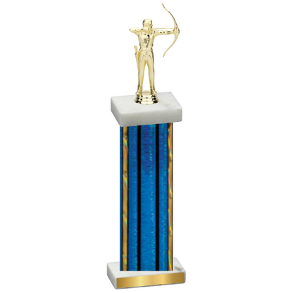 Single Blue Glacier Archery Trophy