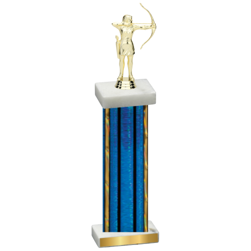 Single Blue Glacier Archery Trophy