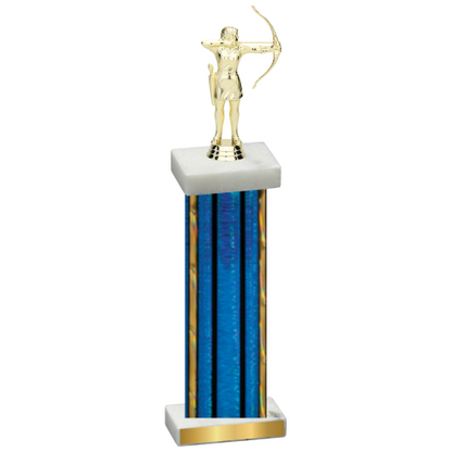 Single Blue Glacier Archery Trophy