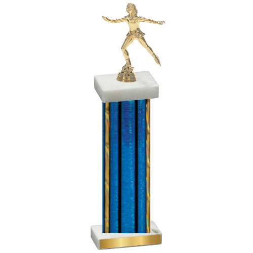 Single Blue Glacier Skater Trophy