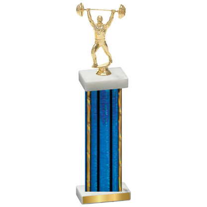 Single Blue Glacier Weights Trophy