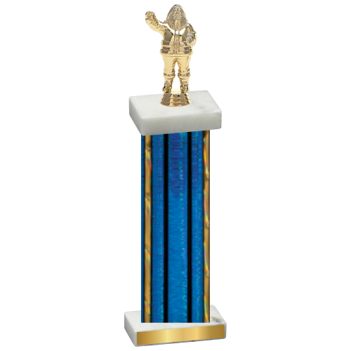 Single Blue Glacier Holiday Trophy