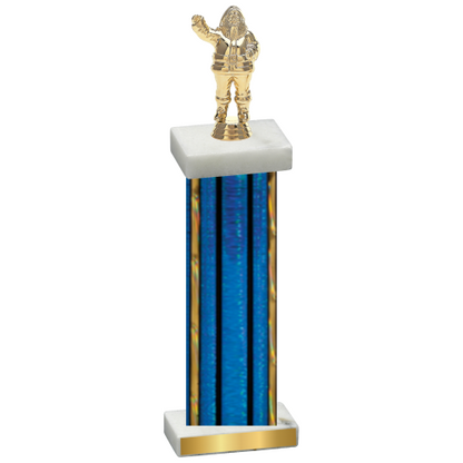 Single Blue Glacier Holiday Trophy