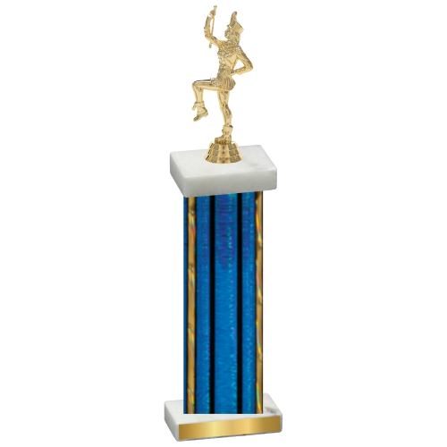 Single Blue Glacier Majorette Trophy