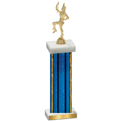 Single Blue Glacier Majorette Trophy