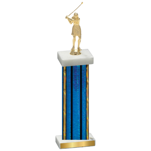 Single Blue Glacier Golf Trophy