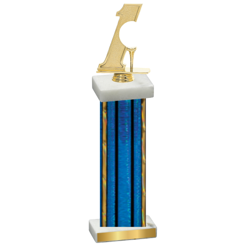 Single Blue Glacier Golf Trophy