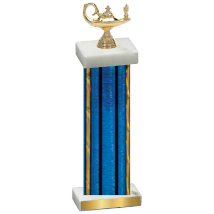 Single Blue Glacier Academics Trophy