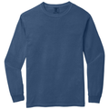 China Blue front - COMFORT COLORS Heavyweight Ring Spun Long Sleeve Tee