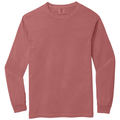 Crimson front - COMFORT COLORS Heavyweight Ring Spun Long Sleeve Tee
