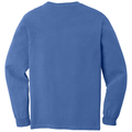 Flo Blue back - COMFORT COLORS Heavyweight Ring Spun Long Sleeve Tee