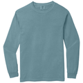 Ice Blue front - COMFORT COLORS Heavyweight Ring Spun Long Sleeve Tee