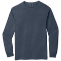 Navy front - COMFORT COLORS Heavyweight Ring Spun Long Sleeve Tee