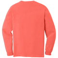 Neon Red Orange back - COMFORT COLORS Heavyweight Ring Spun Long Sleeve Tee