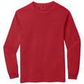 Red front - COMFORT COLORS Heavyweight Ring Spun Long Sleeve Tee