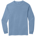 Washed Denim front - COMFORT COLORS Heavyweight Ring Spun Long Sleeve Tee