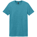 Heather Galapagos Blue front - Gildan Softstyle T-Shirt
