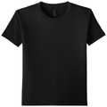 Black front - Gildan Youth Softstyle T-Shirt