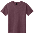 Heather Maroon front - Gildan Youth Softstyle T-Shirt