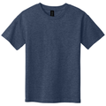 Heather Navy front - Gildan Youth Softstyle T-Shirt