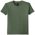 Military Green front - Gildan Youth Softstyle T-Shirt