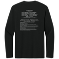 Black back - Mentor Theater 12 Angry Jurors Gildan Softstyle Long Sleeve T-Shirt