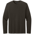 Dark Chocolate front - Gildan Softstyle Long Sleeve T-Shirt