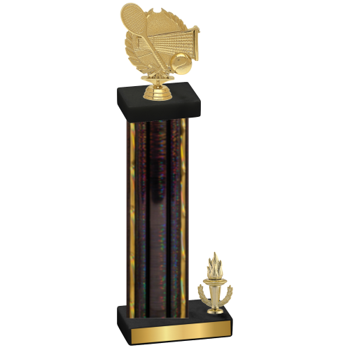 Accented Single Black Glacier Victory Tennis Trophy