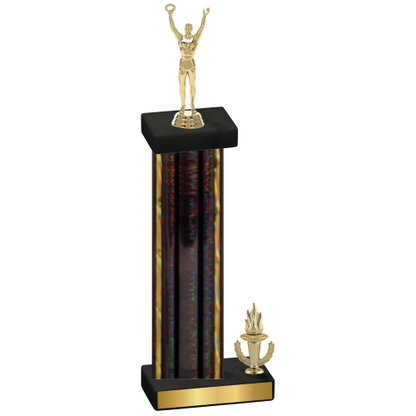 Accented Single Black Glacier Victory Victory Trophy