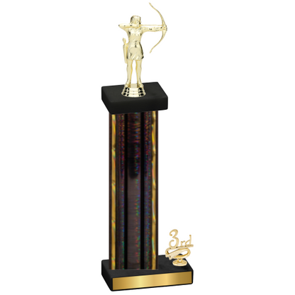 Accented Single Black Glacier Third Place Archery Trophy