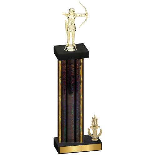 Accented Single Black Glacier Victory Archery Trophy