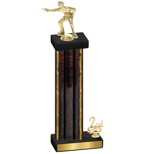 Accented Single Black Glacier Second Place Shooter Trophy