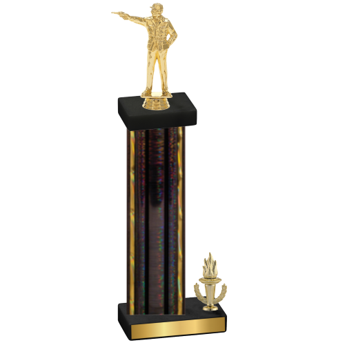 Accented Single Black Glacier Victory Shooter Trophy