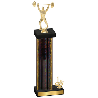 Accented Single Black Glacier First Place Weights Trophy