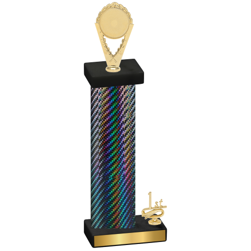 Accented Single Black Carbon Fiber First Place Insert Trophy