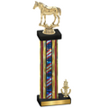 Accented Single Flag USA Victory Horses Trophy