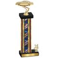 Accented Single Flag USA Year Cars Trophy