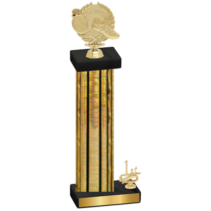 Accented Single Gold Glacier First Place Running Trophy