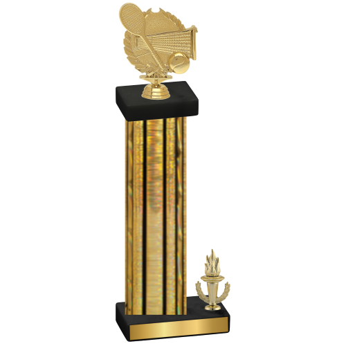 Accented Single Gold Glacier Victory Tennis Trophy